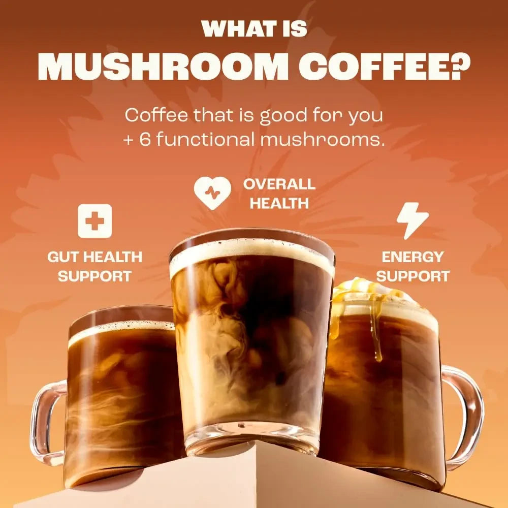 Mushroom Coffee Powder for Focus and Energy