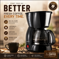 Brentwood 4 Cup Coffee Maker - Black