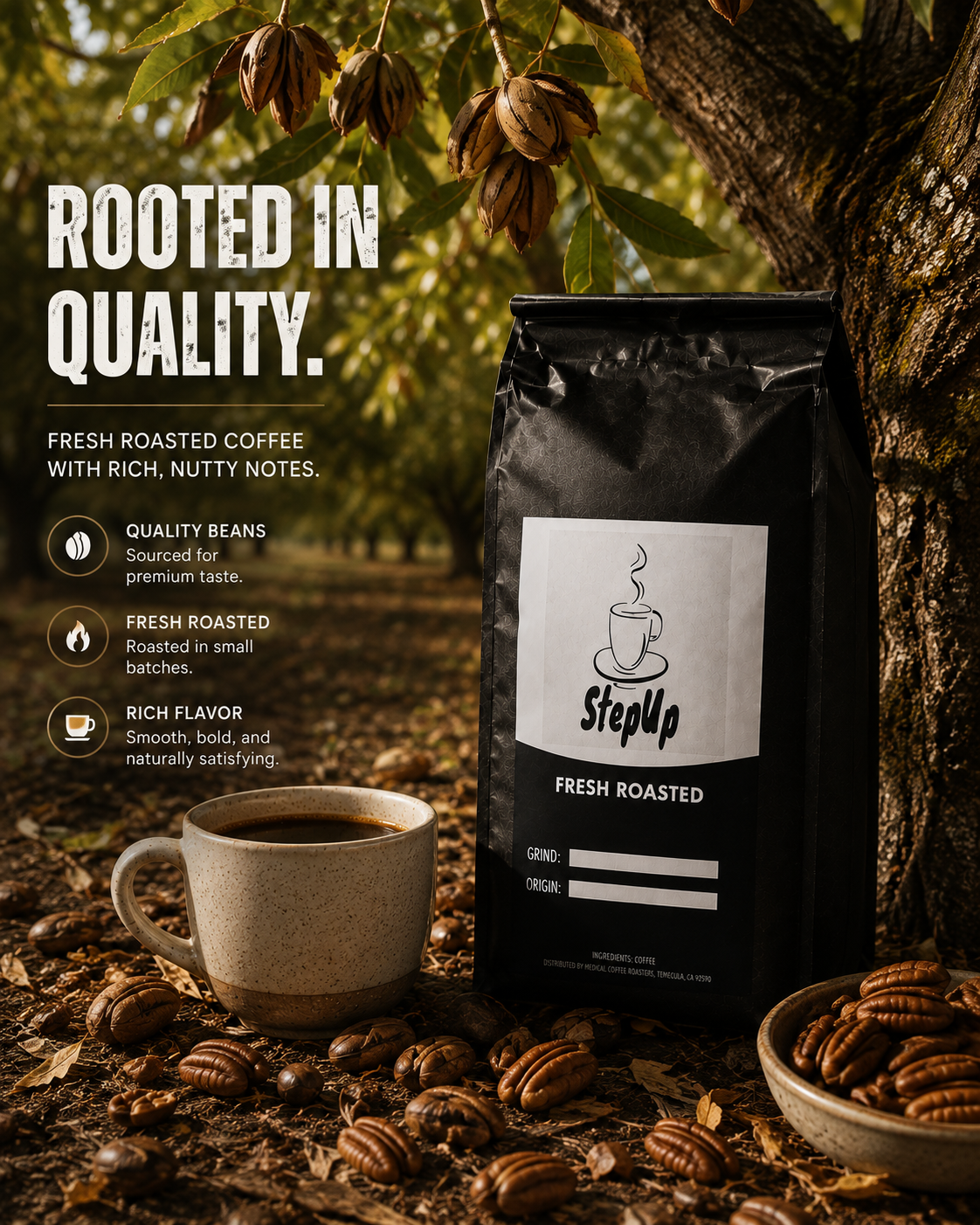 Pecan Pie Coffee | Specialty Grade Lightly Flavored Coffee