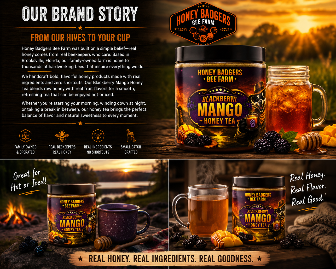 Honey Badgers (Blackberry Honey Tea)